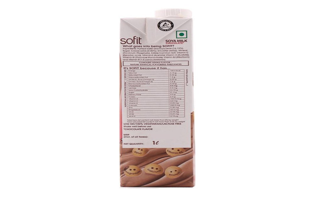 Sofit Soya Milk Chocolate    Tetra Pack  1 litre
